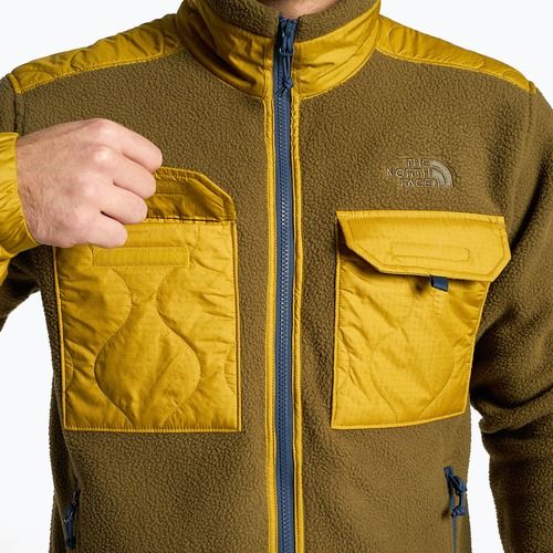 Pánská trekingová mikina The North Face Royal Arch FZ hnědo-žlutá NF0A7UJBC0N1