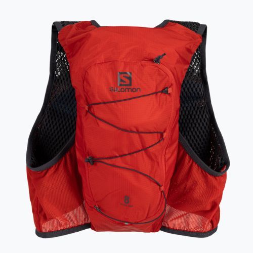 Salomon Active Skin 8 set běžecká vesta červená LC1909600