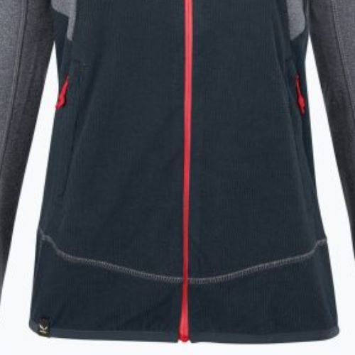 Salewa Puez Hybrid PL FZ Hoody dámská fleecová mikina šedo-zelená 00-0000027389