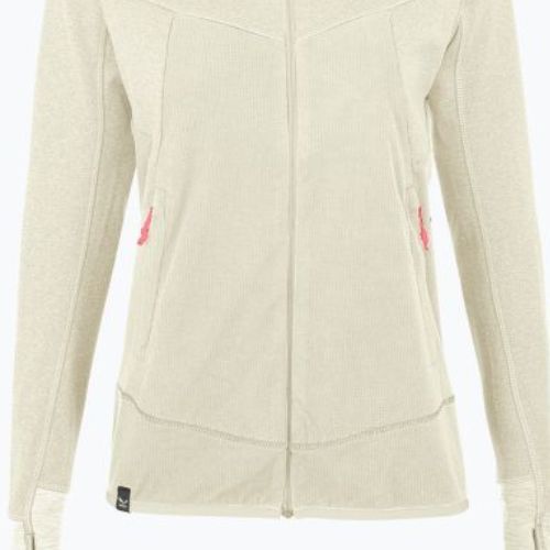 Dámská fleecová mikina Salewa Puez Hybrid PL FZ Hoody beige 00-0000027389