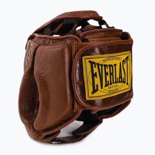 Everlast 1910 PRO hnědá boxerská helma 4660