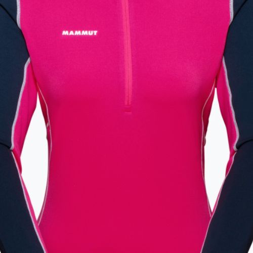 Dámská trekingová mikina Mammut Aenergy ML Half Zip Pull růžová a tmavě modrá
