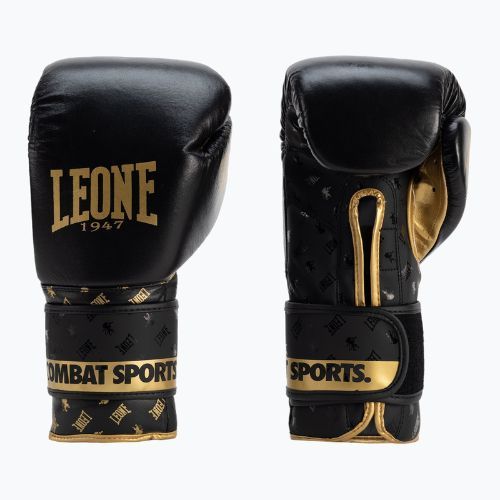 Černo-zlaté boxerské rukavice Leone Dna GN220