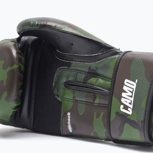 Zelené boxerské rukavice Leone camo GN324
