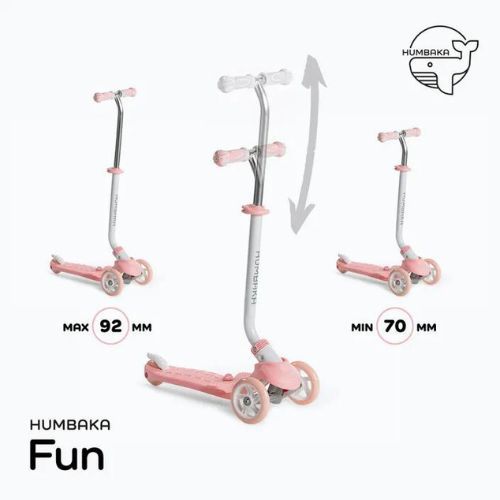 Dětská koloběžka HUMBAKA Fun růžová KS001