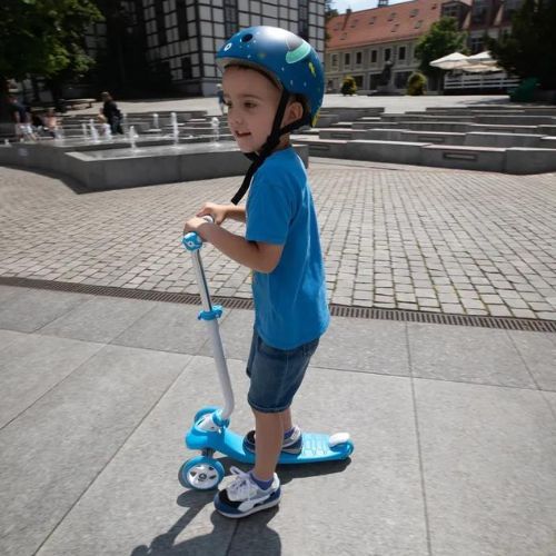 Dětská koloběžka HUMBAKA Fun modrý KS001