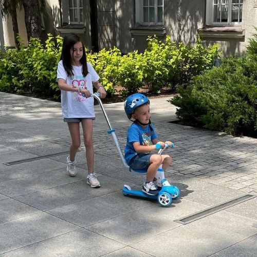 Dětská koloběžka HUMBAKA Fun 3in1 modrý KS002