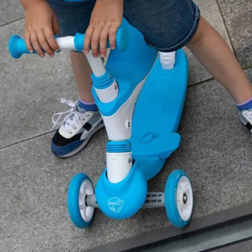 Dětská koloběžka HUMBAKA Fun 3in1 modrý KS002