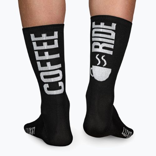 LUXA Coffee Ride cyklistické ponožky černé LAM21SCRBS1