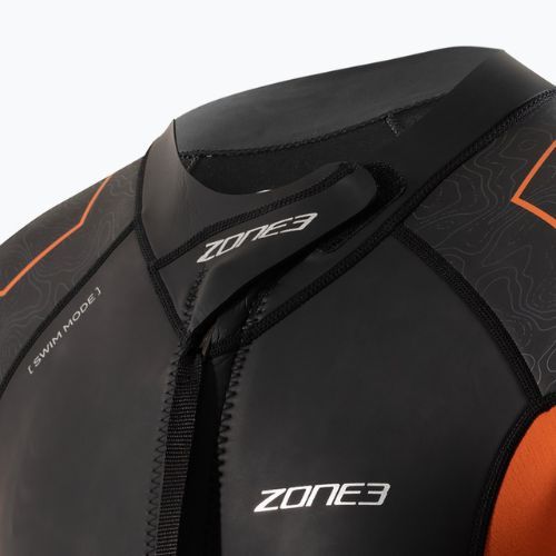 Pánský triatlonový neopren ZONE3 Versa Swimrun black/orange/gunmetal