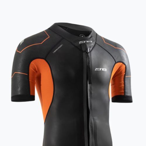Pánský triatlonový neopren ZONE3 Versa Swimrun black/orange/gunmetal