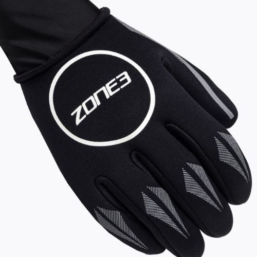 Neoprenové rukavice ZONE3 Neoprene Swim black/silver