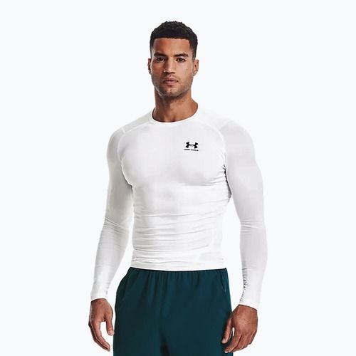 Under Armour pánské tričko s dlouhým rukávem Ua Hg Armour Comp LS white 1361524-100