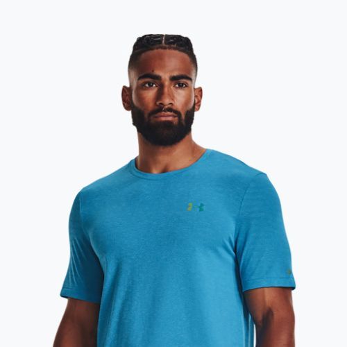 Under Armour pánské tréninkové tričko UA Rush Seamless Geosport SS blue 1370441