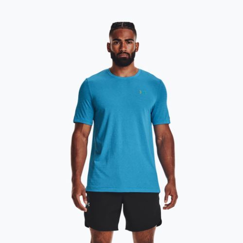 Under Armour pánské tréninkové tričko UA Rush Seamless Geosport SS blue 1370441