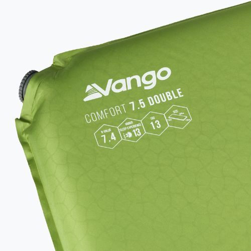 Samonafukovací karimatka Vango Comfort Double 7,5 cm zelená SMQCOMFORH09A05