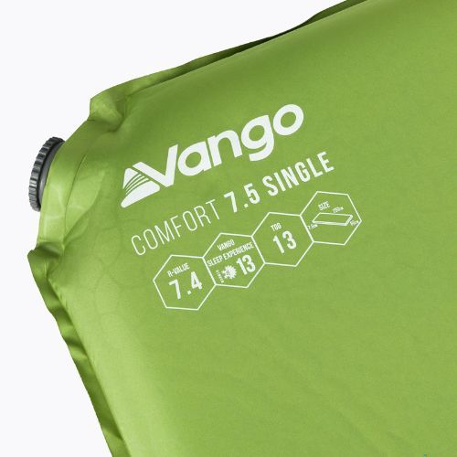 Samonafukovací karimatka Vango Comfort Single 7,5 cm zelená SMQCOMFORH09A12