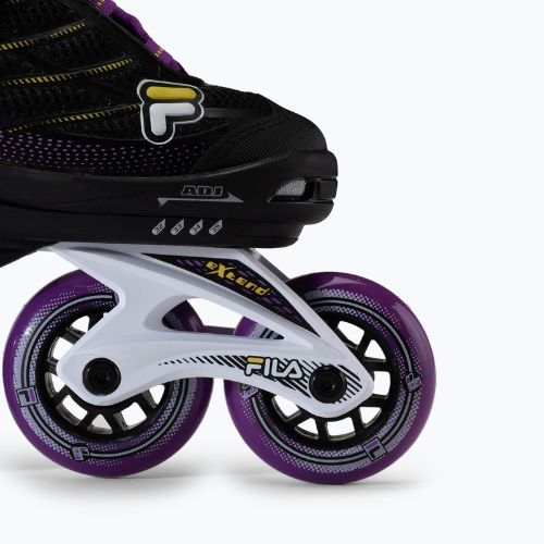 Dětské kolečkové brusle FILA Wizy G black/yellow magenta