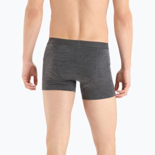 Pánské boxerky Icebreaker Anatomica Cool-Lite 001 šedé IB1052460341