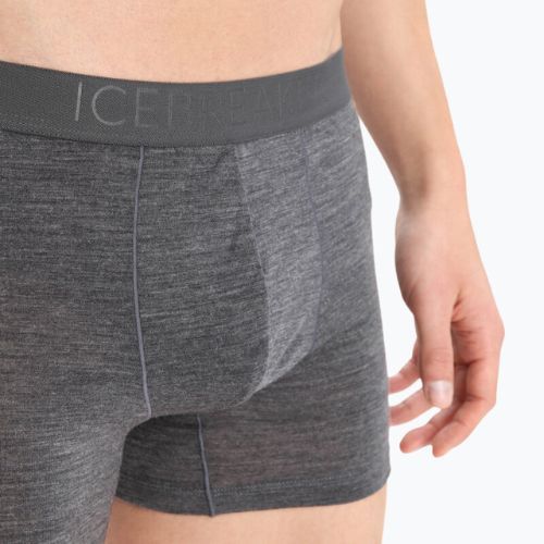 Pánské boxerky Icebreaker Anatomica Cool-Lite 001 šedé IB1052460341