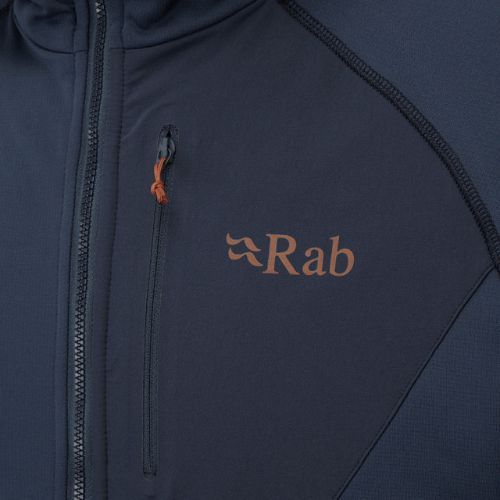 Pánská fleecová mikina Rab Superflux Hoody modrá QFE-89-DI