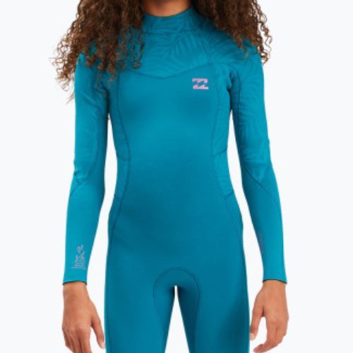 Dětský neopren Billabong 3/2 Teen Synergy BZ FL Full blue lagoon