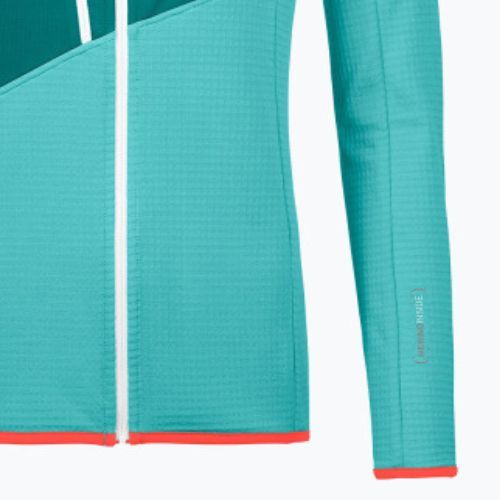 Dámská mikina Ortovox Fleece Grid Hoody Turquoise 8720100036