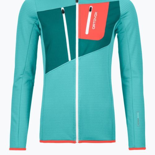 Dámská mikina Ortovox Fleece Grid Hoody Turquoise 8720100036
