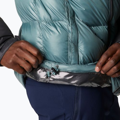 Pánská péřová bunda Columbia Pike Lake Hooded černá-šedá 1738032