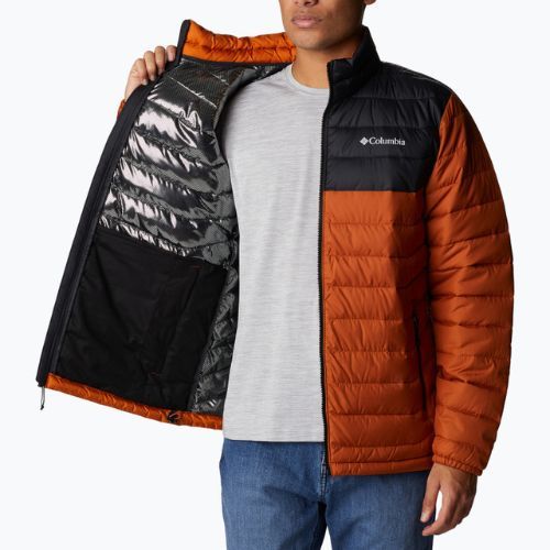Pánská péřová bunda Columbia Powder Lite oranžová 1698001