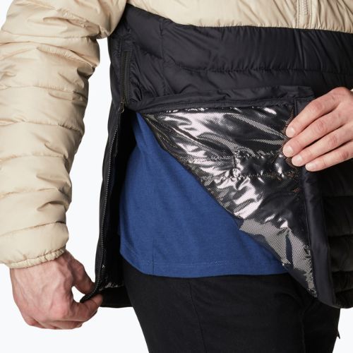 Pánská péřová bunda Columbia Powder Lite Anorak béžovo-černá 1957391