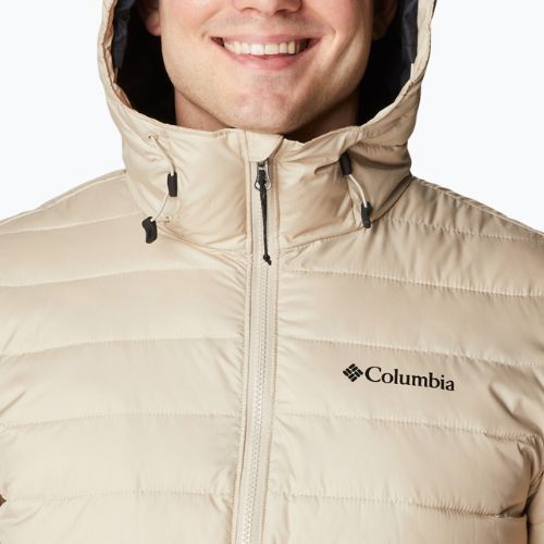 Pánská péřová bunda Columbia Powder Lite Anorak béžovo-černá 1957391