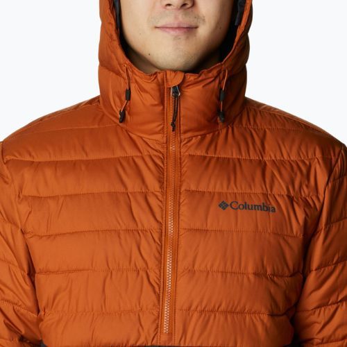 Pánská péřová bunda Columbia Powder Lite Anorak oranžovo-černá