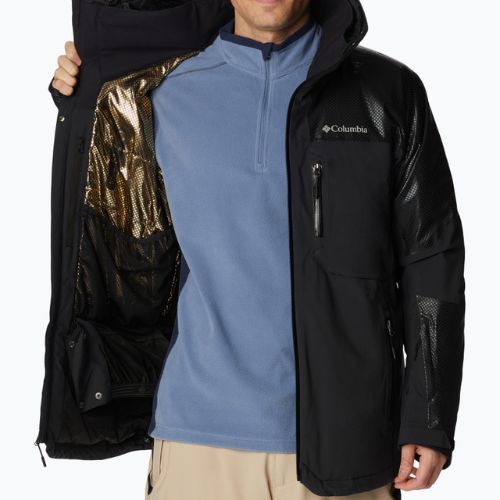 Pánská lyžařská bunda Columbia Snow Slab Black Dot černá 2008071