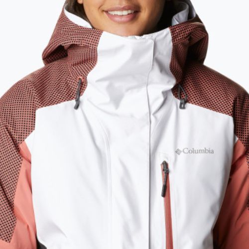 Dámská lyžařská bunda Columbia Snow Slab Blackdot černo-červená 2007551