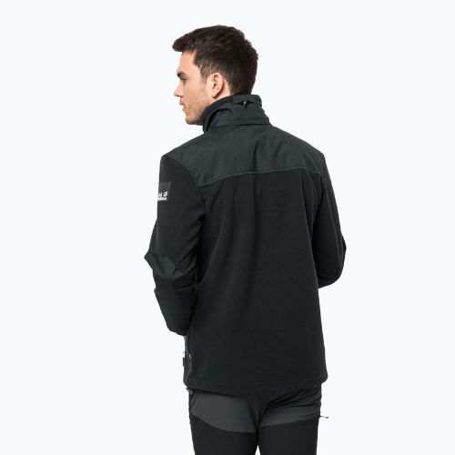Jack Wolfskin pánská fleecová mikina Blizzard černá 1702945