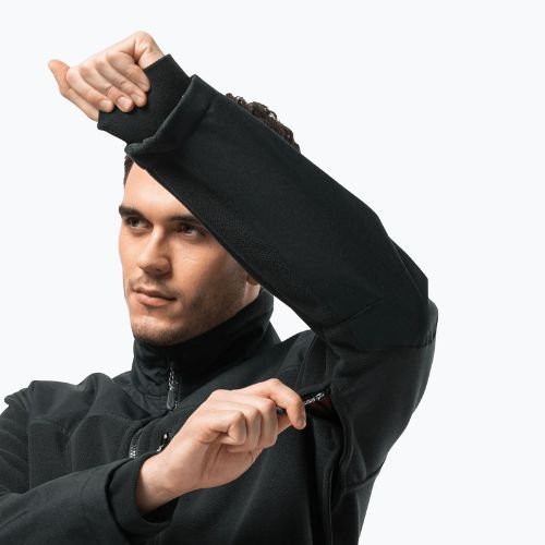 Jack Wolfskin pánská fleecová mikina Blizzard černá 1702945