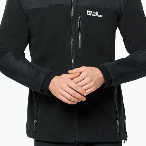 Jack Wolfskin pánská fleecová mikina Blizzard černá 1702945