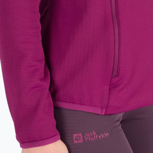 Dámská fleece mikina Jack Wolfskin Peak Grid Fleece fialová 1710351