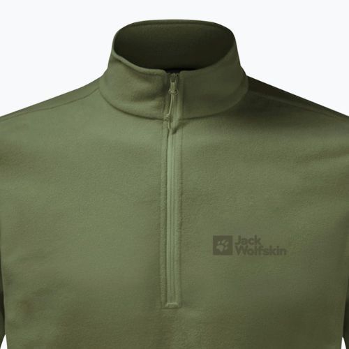 Pánská fleece mikina Jack Wolfskin Taunus HZ zelená 1709522_4129_002