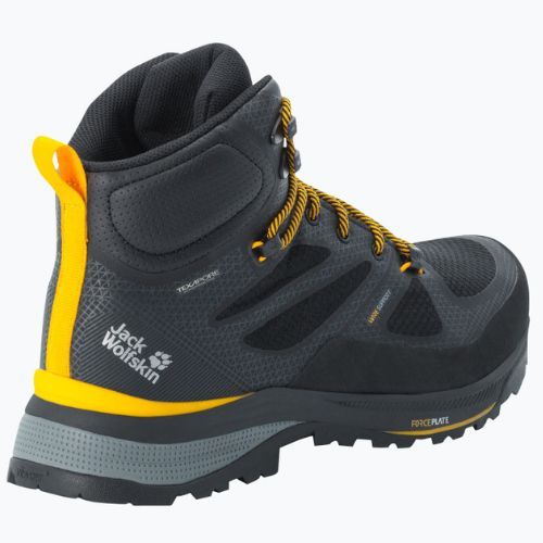Pánská trekingová obuv Jack Wolfskin Force Striker Texapore Mid black/burly yellow xt 4038823