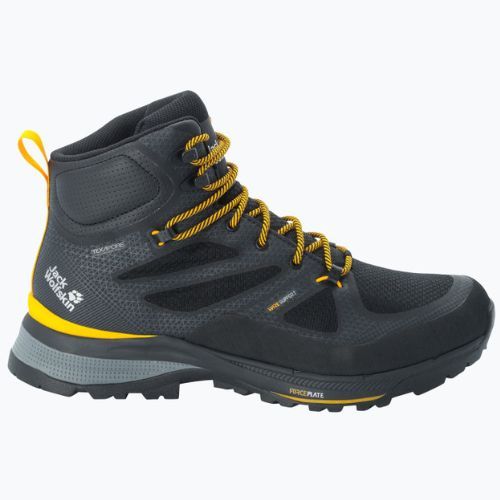 Pánská trekingová obuv Jack Wolfskin Force Striker Texapore Mid black/burly yellow xt 4038823