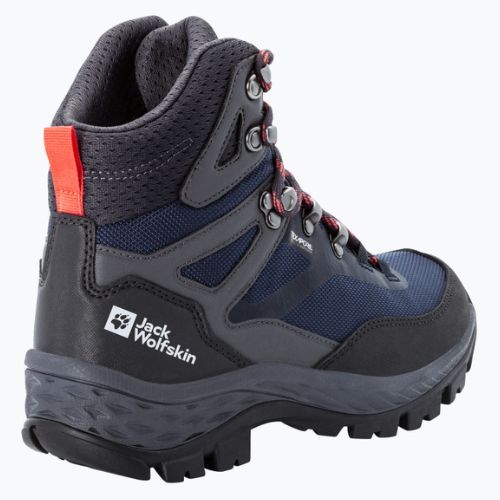 Dámské trekové boty Jack Wolfskin Rebellion Guide Texapore Mid black-blue 4053801