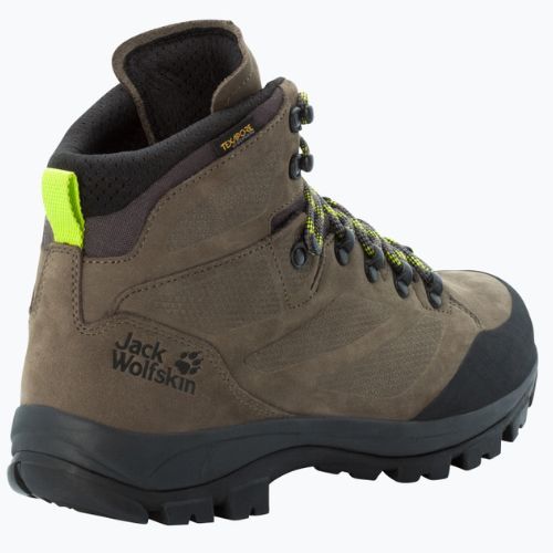 Pánská trekingová obuv Jack Wolfskin Rebellion Texapore Mid hnědá 4051171