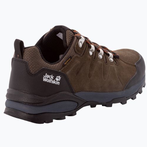 Pánská trekingová obuv Jack Wolfskin Refugio Texapore Low zeleno-černá 4049851