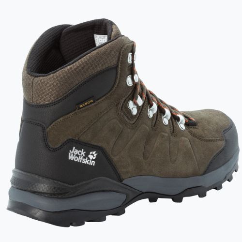 Trekingové boty pánské Jack Wolfskin Refugio Texapore Mid khaki/phantom 4049841