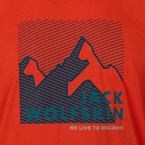 Jack Wolfskin pánské trekingové tričko Hiking Graphic orange 1808761_3017