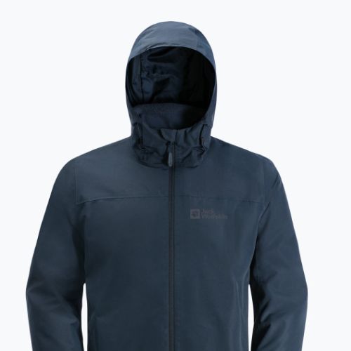 Jack Wolfskin pánská bunda do deště Taubenberg navy blue 1115311_1010_006
