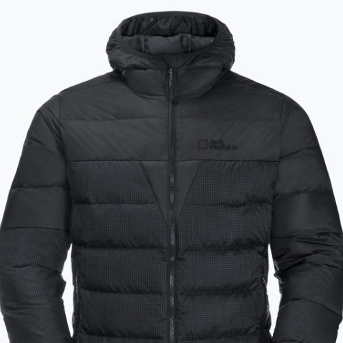 Pánská péřová bunda Jack Wolfskin Dna Tundra Down Hoody černá 1206612_6350_006