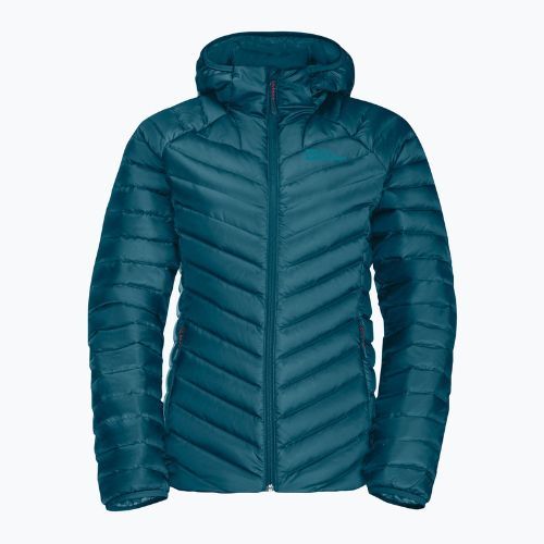 Jack Wolfskin dámská péřová bunda Passamani Down Hoody modrá 1207101_4133